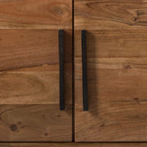 Gfine Sideboard with two doors and three drawers made of solid acacia wood and Iron78x40x95Cm